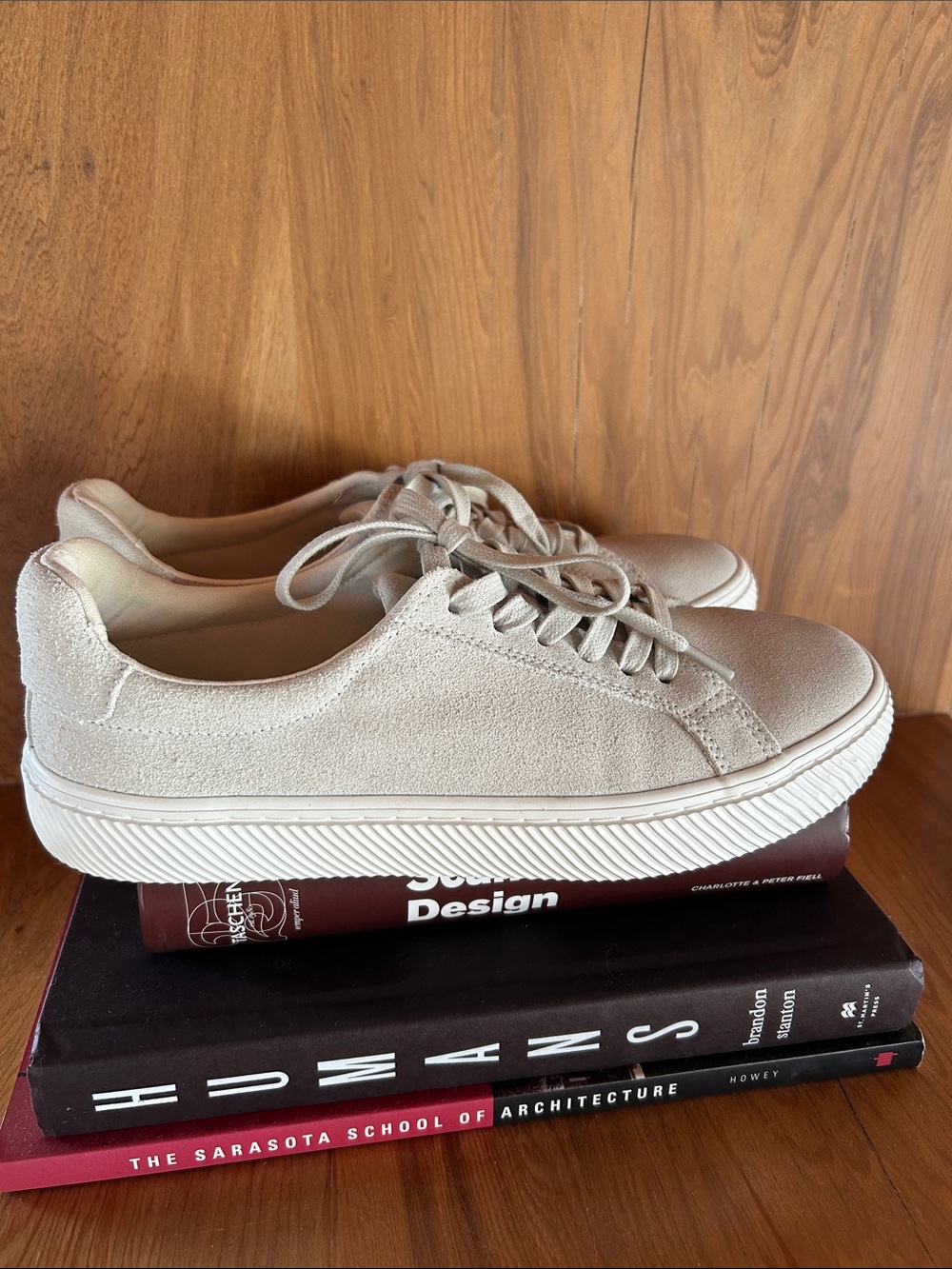 Quince Italian Suede Everyday Sneaker, cream, 9 - Picture 3 of 9